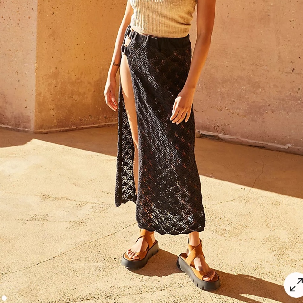 Free People Poolside Sweater Midi Skirt